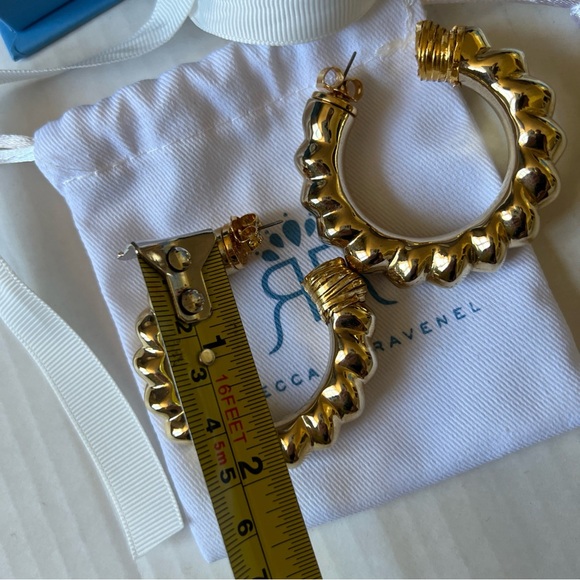 Rebecca de Ravenel Hoop Earrings - Picture 6 of 10